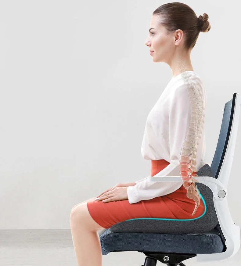 Ultimate Memory Foam Seat Cushion for Office & Truck Drivers - Ergonomic Relief for Back, Tailbone & Sciatica Pain